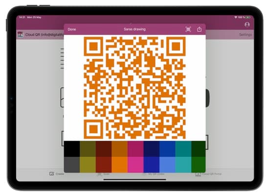 Edit dynamic QR codes screenshot