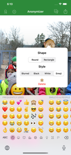 Hide and blur faces in images automatically using face detection